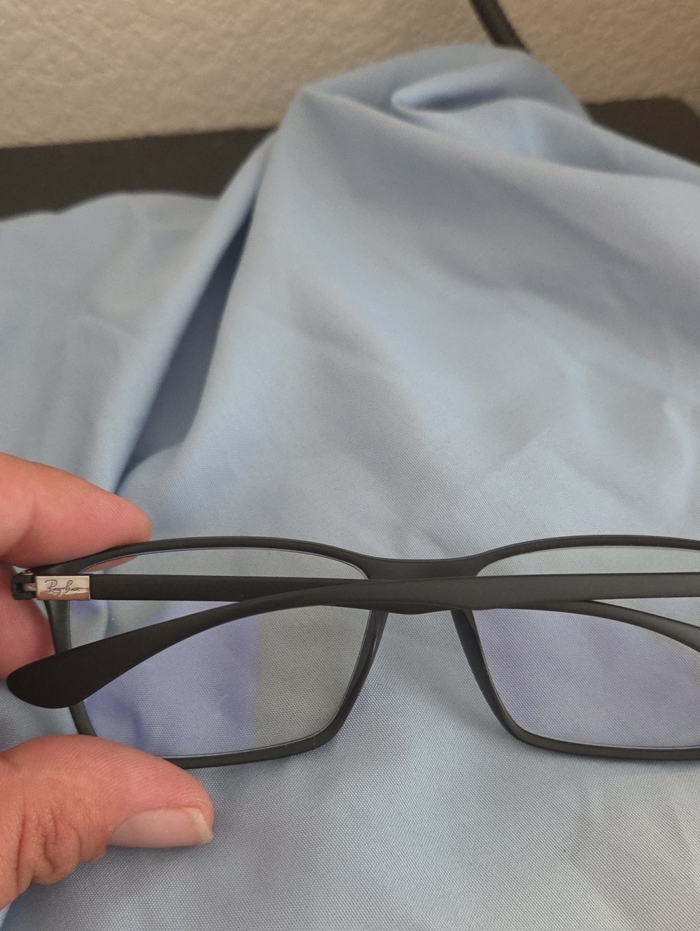Ray-Ban Matte Black Rectangular Eyeglasses